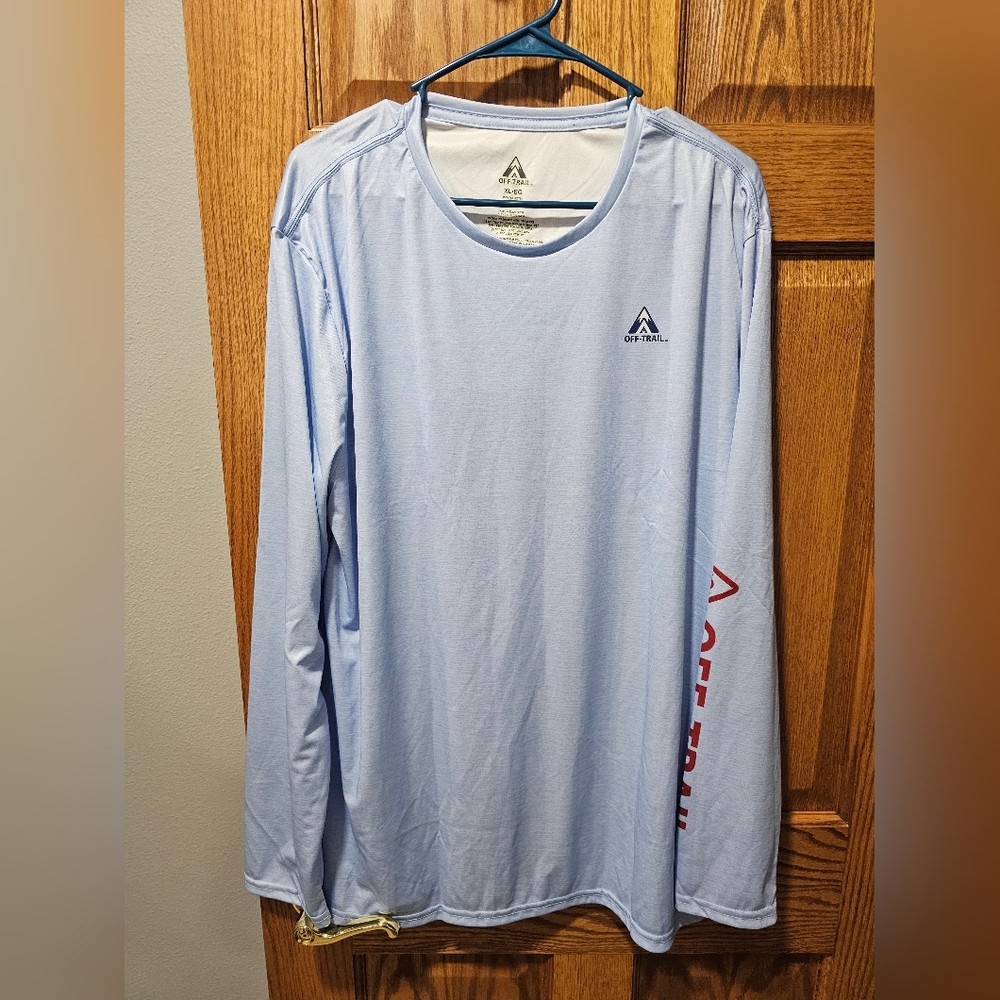 AFTCO Men's Light Blue Long Sleeve Shirt